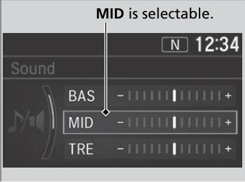 Honda CR-V. Adjusting the Sound