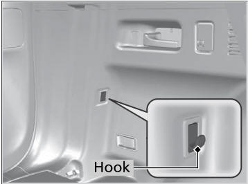 Honda CR-V. Cargo Hooks