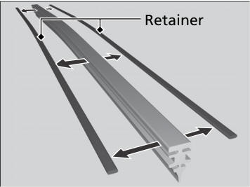 Honda CR-V. Changing the Rear Wiper Blade Rubber