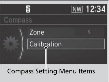 Honda CR-V. Compass Calibration