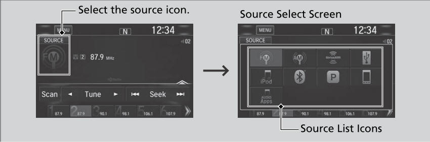 Honda CR-V. Display Setup