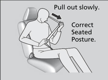 Honda CR-V. Fastening a Seat Belt