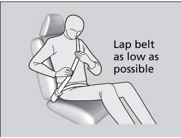 Honda CR-V. Fastening a Seat Belt