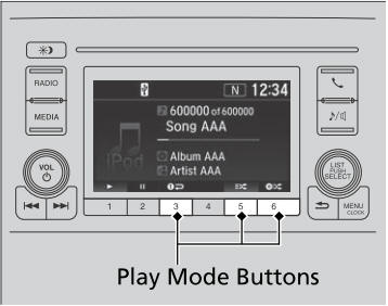 Honda CR-V. How to Select a Play Mode