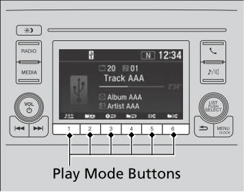 Honda CR-V. How to Select a Play Mode