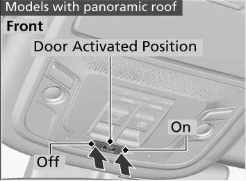 Honda CR-V. Interior Light Switches