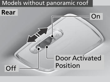 Honda CR-V. Interior Light Switches