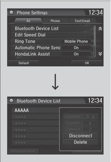 Honda CR-V. Phone Setup