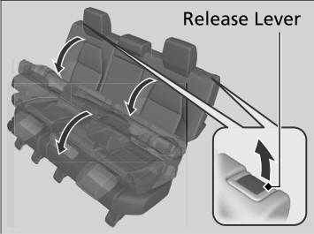 Honda CR-V. Rear Seats