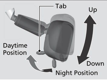 Honda CR-V. Rearview Mirror with Day and Night Positions*