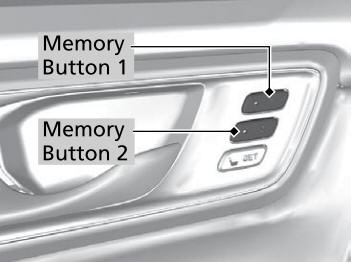 Honda CR-V. Recalling the Stored Position