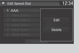 Honda CR-V. Speed Dial