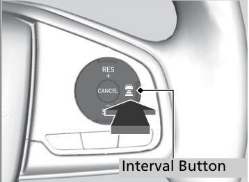 Honda CR-V. To Adjust the Vehicle Speed