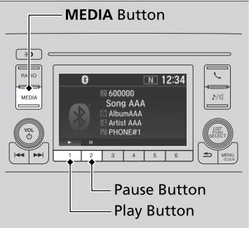 Honda CR-V. To Play Bluetooth® Audio Files