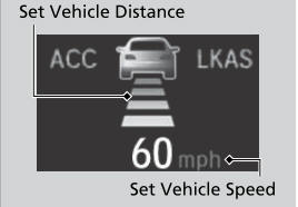 Honda CR-V. To Set the Vehicle Speed