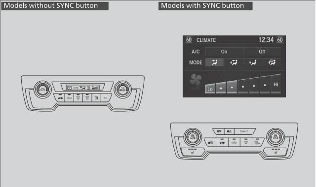 Honda CR-V. Using Automatic Climate Control